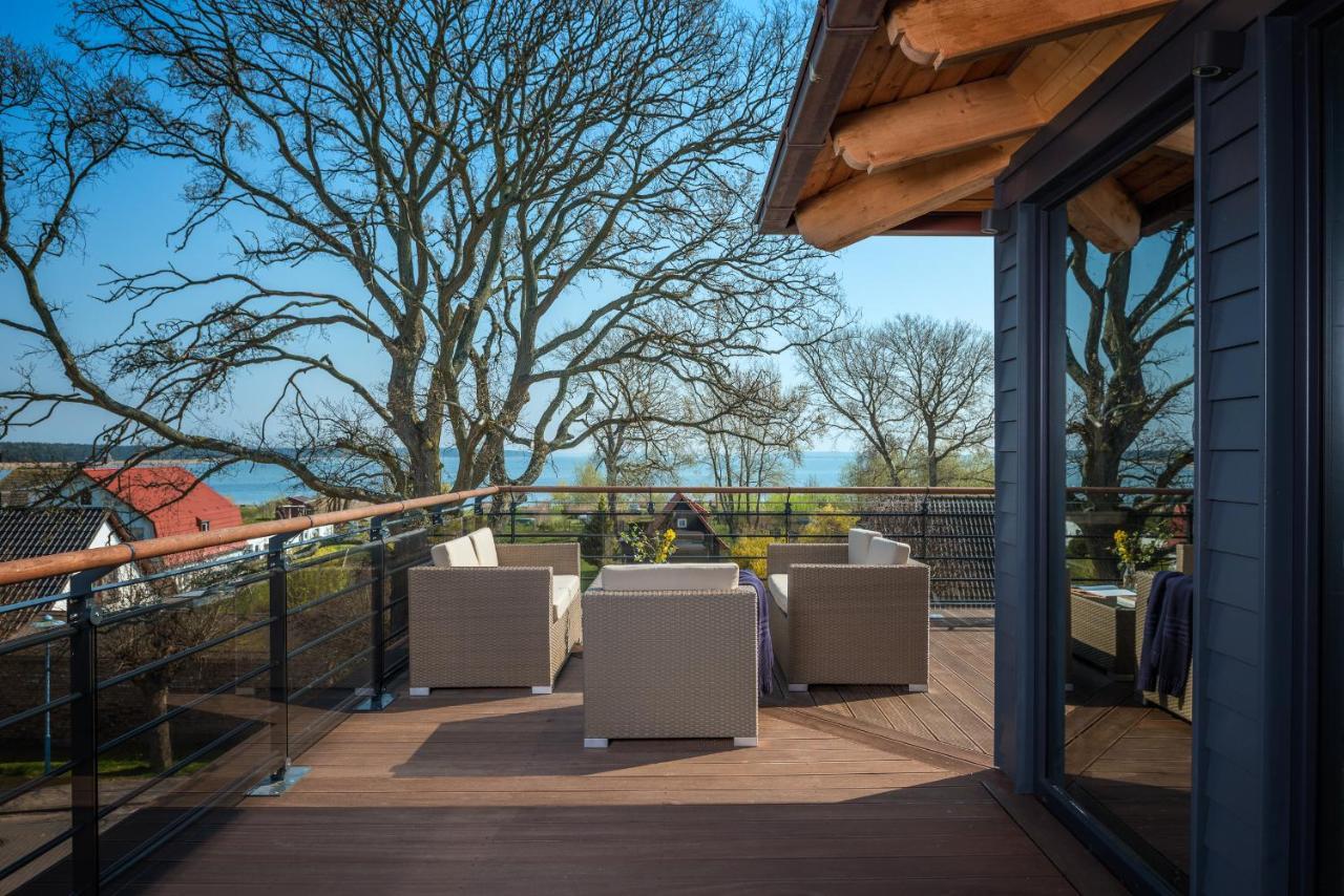Villa Lotsenhaeuser Ruegen - Luxus Ferienhaus - 3 Schlafzimmer - Sauna - Dachterrasse Mit Boddenblick Breege Exterior photo